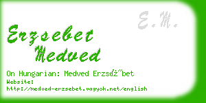 erzsebet medved business card